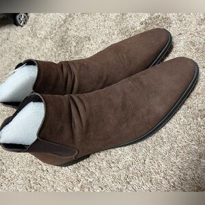 Men’s Brown Dress Boots - Size 14